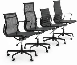  Body Prestige Plus Valódi Bőr Irodai Szék Fekete Alumínium (KHM-KH1501100229)