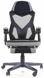  Q-939 Ergonomikus Hálós Forgószék Fekete-Szürke Lábtartóval (SIG-OBRQ939SZ)