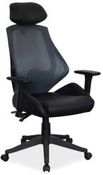Q-406 Ergonomikus Hálós Műbőr Forgószék Fekete Multiblock (SIG-OBRQ406C)
