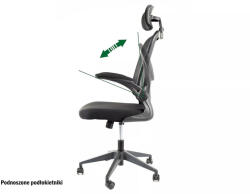  Q-060 Ergonomikus Hálós Forgószék Fekete (SIG-OBRQ060C)