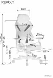 Revolt Pro Gaming Műbőr Forgószék Fekete-Piros Ergonomikus 3D (SIG-OBRREVOLTCCZ)