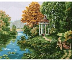 Ideyka Ideyka: Festés számok szerint, Folyóparti pavilon - 40 x 50 cm (KHO2883) - jateknet