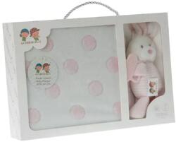Gamberritos Одеяло с играчка Gamberritos - Чесалка, 80 х 110 cm, розово (106174) - ozone