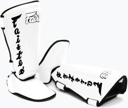 Fairtex levehető In-Step sípcsontvédő, más néven sípcsontvédő. "Twister" fehér
