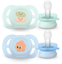 Philips játszócumi Ultra Start mintás 0-2hó fiús 2db - babamarket