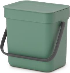 Brabantia Sort & Go Konyhai Szemetes - 3 L, A Méret, Platina Zöld