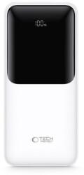 Tech-Protect Baterie Externa Tech-Protect PB01, 10000mAh, 22.5W, QC + PD, 1 x USB-C - 2 x USB-A, Alba