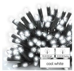 EMOS D2AC03 Karácsonyi Sorolható Profi Fényfüzér - Villogó, 10 m, Hideg Fehér