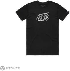 Troy Lee Designs jelvényes póló, fekete (2XL)