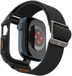 Spigen Tok Apple Watch 4 / 5 / 6 / SE / SE 2 / 7 / 8 / 9 (44 / 45mm) + szíj - Spigen Lite Fit " Pro" - matt fekete (KF2319326)