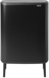 Brabantia Bo Touch Bin Hi Szelektív Hulladékgyűjtő - XXL, 2x30 L, O Méret, Acél, Matt Fekete