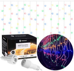 SPRINGOS Fényfüggöny - 500 LED Füzér, 20 m, Multikolor