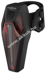 Ansmann Kerékpárlámpa hátsó Ansmann LED-es, 180mAh újratölthető, univerzális tartóval - A készlet erejéig!