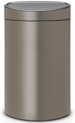 Brabantia Touch Bin Nyomófedeles Szelektív Kuka - 23+10L, Acél Platinaszürke