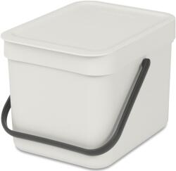 Brabantia Sort & Go Konyhai Szemetes - 6 L, S Méret, Világos Szürke