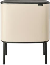Brabantia Bo Touch Bin Nyomófedeles Hulladékgyűjtő - 36 L, R Méret, Acél, Világos Bézs