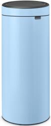 Brabantia Touch Bin New SoftTouch Nyomófedeles Hulladékgyűjtő - Kerek, 30 L, G Méret, Acél, Álomkék