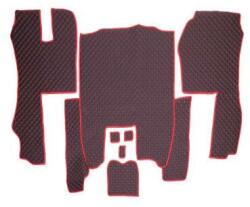 4 db teherautó Umbrella ökológiai bőrszőnyeg készlet a Scania R 400-440 2014-2017 sorozathoz, automata doboz, fekete, Xenon Bright® (96344)