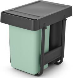 Brabanita Brabantia Sort & Go Beépített Szemetes - 2 x 15L, D Méret, Műanyag, Sötét Szürke