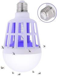 Mosquito Killer Lamp Erős Természetes Fehér Fénnyel - 15W, E27 2 Az 1-Ben Izzó Uv Lámpával