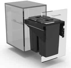 EKOTECH - Beépíthető Hulladékgyűjtő FRONT 40 - 2x26 liter - fizz