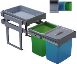 EKOTECH - Beépíthető Hulladékgyűjtő TANK 40 - 2x16 liter - fizz