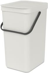 Brabantia Sort & Go Konyhai Szemetes - 16 L, D Méret, Világos Szürke