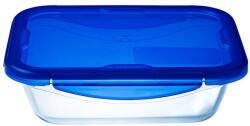 Pyrex Cook&Go Sütőtál Műanyag Tetővel - 30.6X23.3 cm, 3.4 L