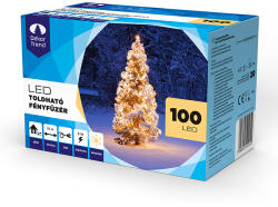  Kültéri toldható Fényfüzér - Meleg Fehér, 100 LED, 10 Méter