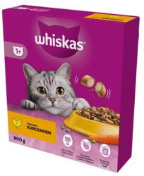 Whiskas Adult 800g száraz teljes értékű eledel ízletes csirkehússal felnőtt macskáknak