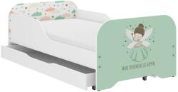 Wooden Toys MIKI gyerekágy 160x80cm matraccal és ágyneműtartóval - Tündér - fizz