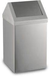 Eformetal DaycoMetal Szemetes kuka, Billenő fedéllel, Rozsdamentes acél, Matt, 80L