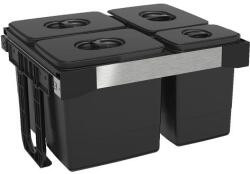 EKOTECH - Beépíthető Hulladékgyűjtő FREE JAZZ 60 - 3x15 liter+1x7 liter - fizz