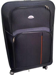 Leziter TraveLux light közepes bőrönd puha 68x45x25 cm fekete (608-BL24) - homelux
