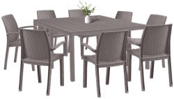 Leziter Letta 8+1 kerti bútor garnitúra szett cappuccino (LBITUD-TA_LBIVERTA_8) - homelux