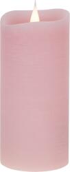 VIPOW LED gyertya közepes rusztikus rózsaszín (LED0203-1)