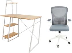  Messa munkaasztal készlet - Sonoma tölgy + APA szék Szürke