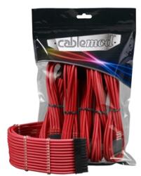 CableMod Set cabluri prelungitoare CableMod PRO ModMesh, cleme incluse, Red, CM-PCAB-BKIT-NKR-3PC-R