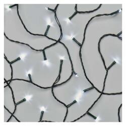 EMOS D4AC03 karácsonyi fényfüzér Classic 12m 120 LED | 3, 6 W | IP44 - időzítő, hideg fehér, zöld