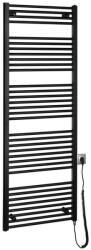 SAPHO AQUALINE DIRECT-E elektromos fürdőszobai radiátor fűtőpatronnal, egyenes, 600x1680mm, 800W, fekete (ILE66TB) (ILE66TB)