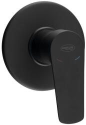 SAPHO AQUALINE LOTTA falba süllyesztett zuhanycsaptelep, 1-irányú, fekete (LT741B) (LT741B)