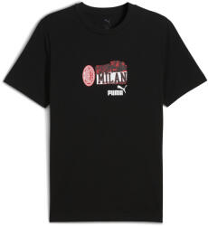 PUMA Férfi Rövid Ujjú Póló Ac Milan Ftblnrgy PUMA Black For All Time Red S fekete|vörös