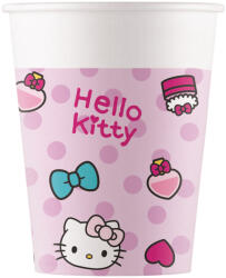 Procos Hello Kitty 8 db-os papírpohár szett 200ml (94700)