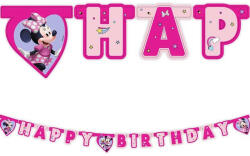 Procos Minnie egér és Daisy szülinapi "Happy Birthday" feliratú party banner 200cm (93835)