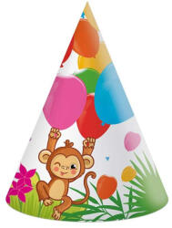 Procos Vidám dzsungel mintás party kalap 6db-os szett (93784)