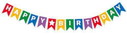 Procos Happy Birthday feliratos party banner 230cm (93917)
