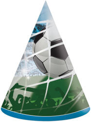 Procos Gólöröm focis szülinapi party kalap 6db-os szett (93749)