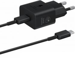 Samsung EP-T2510EBE hálózati töltőadapter, töltőfej USB-C 25W + EP-DN980BBE usb-c töltőkábel, adatkábel, fekete