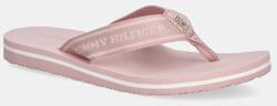 Tommy Hilfiger flip-flop HILFIGER WEBBING BEACH SANDAL rózsaszín, női, lapos talpú, FW0FW08515 - rózsaszín Női 36