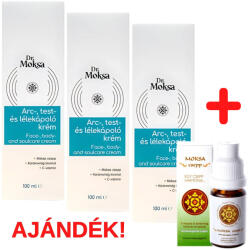 Moksa Dr. Moksa krém 3 db-os csomagban ajándék Moksa cseppel - bioboltszombathely